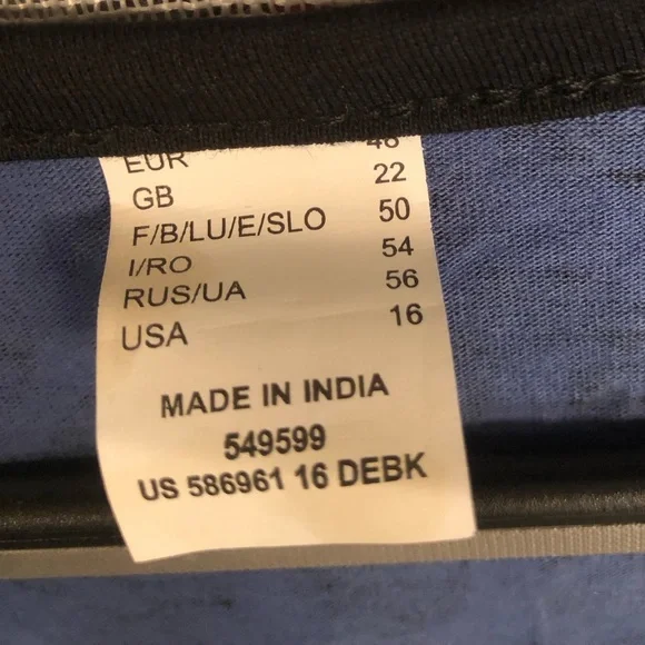 Blue and Black Leopard Print Women's Top - Picture 8 of 10